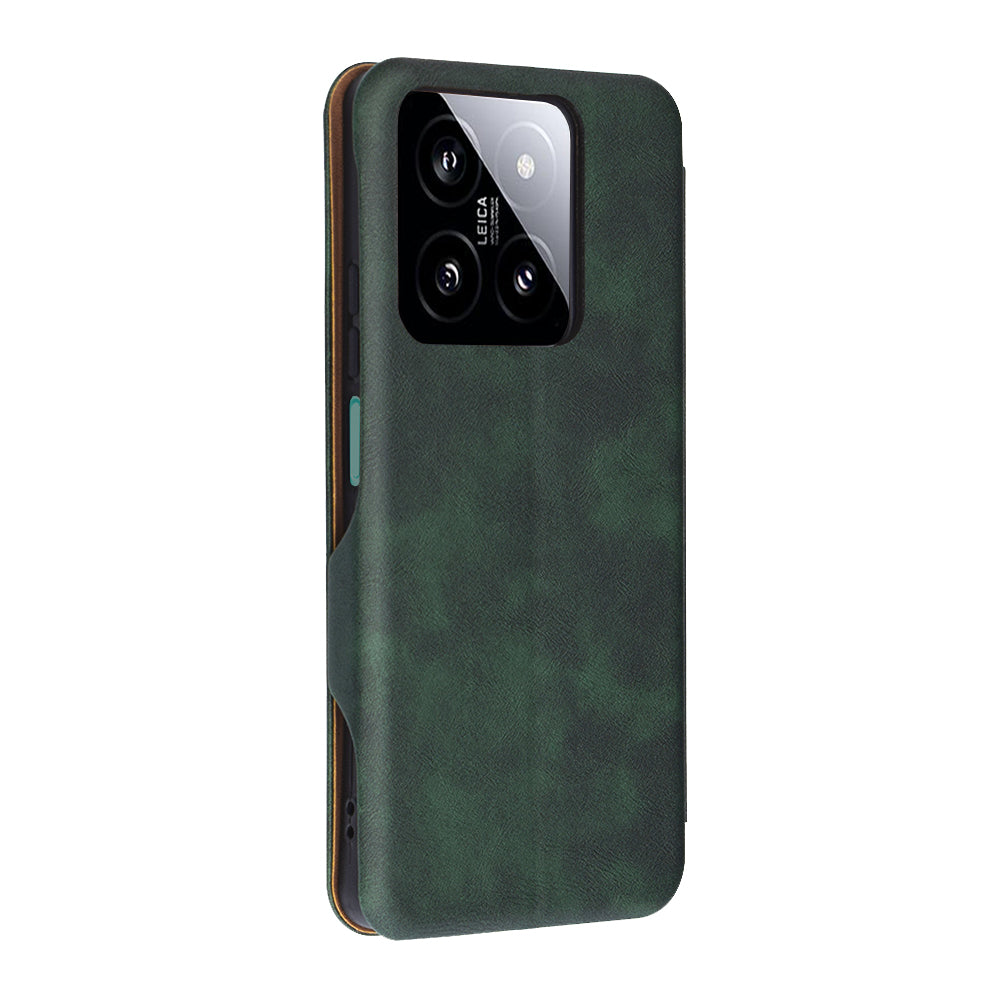 Husa pentru Xiaomi 14, Techsuit, Safe Wallet Plus, Verde