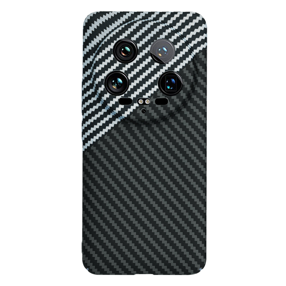 Husa pentru Xiaomi 14 Ultra, Techsuit, Carbonite FiberShell, Neagra Gri
