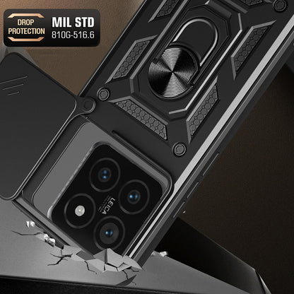 Husa pentru Xiaomi 14T Pro, Techsuit, CamShield, Neagra