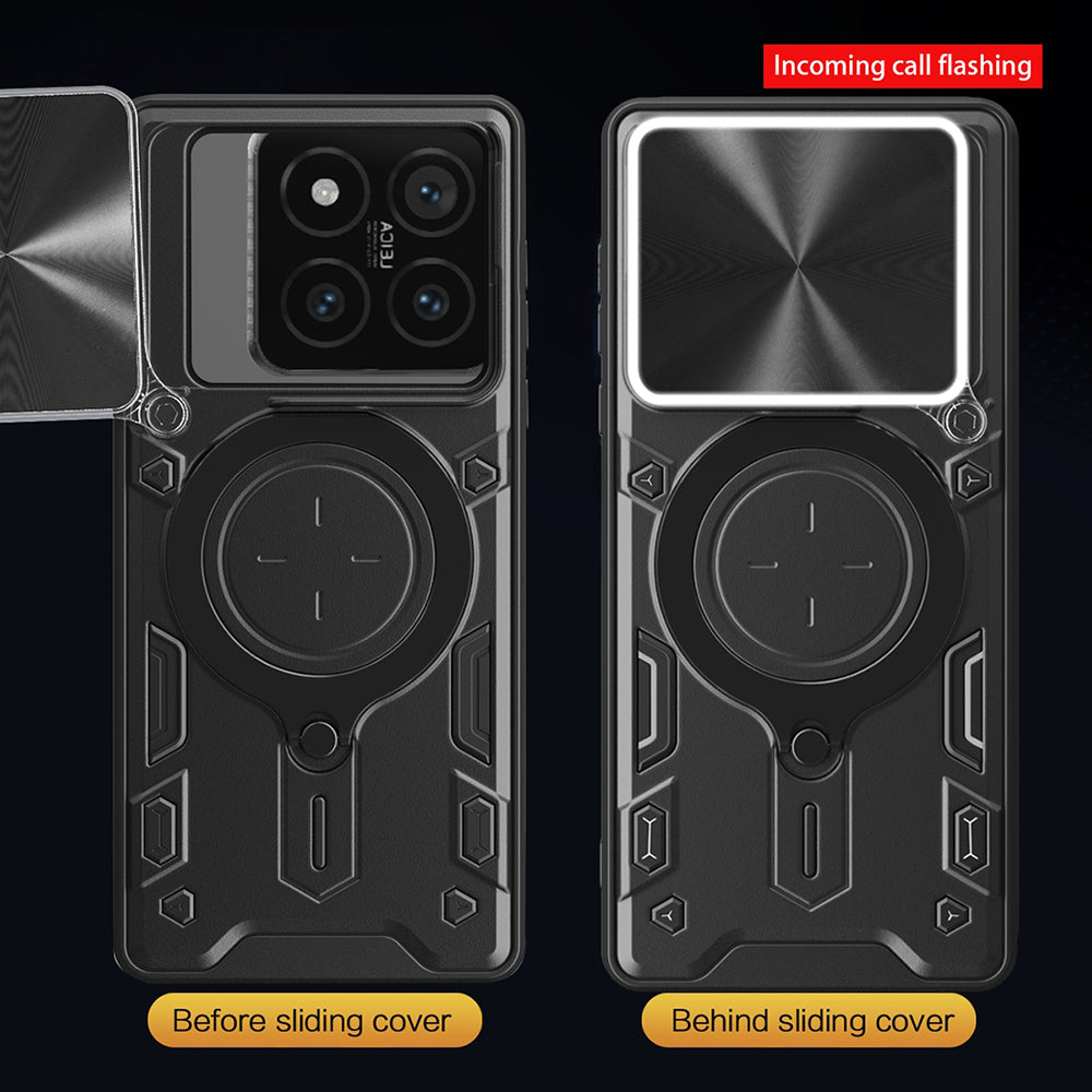 Husa pentru Xiaomi 14T, Techsuit, CamGuard Pro, Neagra