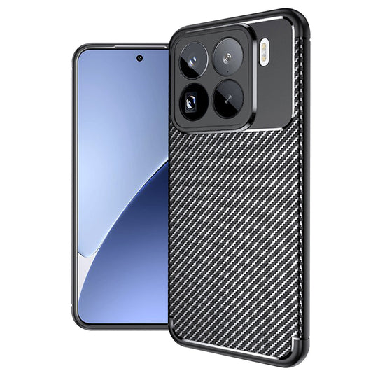 Husa pentru Xiaomi 15 Pro, Techsuit, CarbonFiber, Neagra