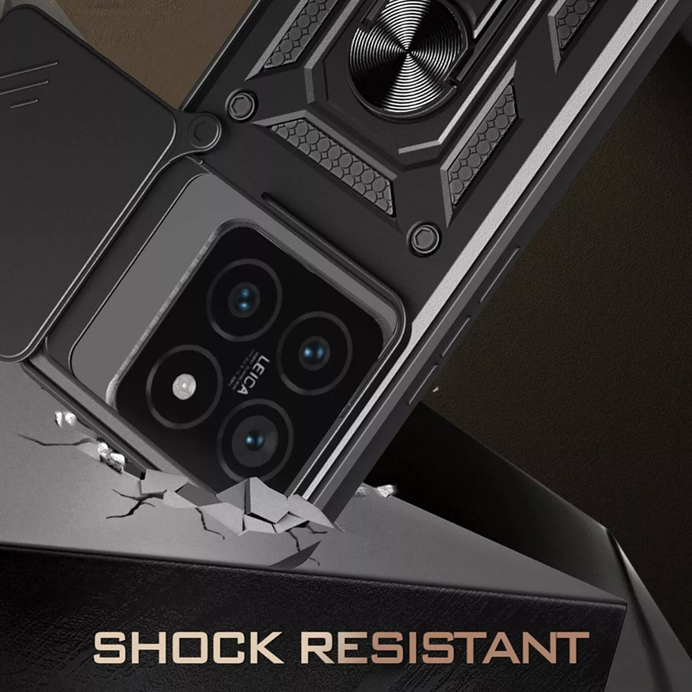 Husa pentru Xiaomi 15, Techsuit, CamShield, Neagra