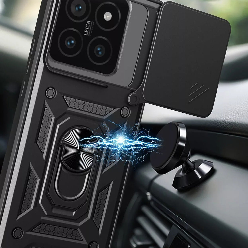 Husa pentru Xiaomi 15, Techsuit, CamShield, Neagra