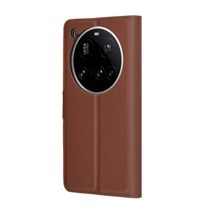 Husa pentru Xiaomi 15 Ultra, Techsuit, Leather Folio, Maro