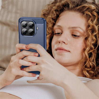 Husa pentru Xiaomi 15T Pro, Techsuit, Carbon, Albastra