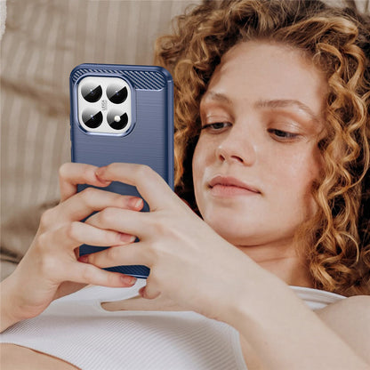 Husa pentru Xiaomi 15T, Techsuit, Carbon, Albastra