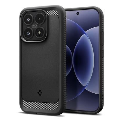 Husa pentru Xiaomi 17, Spigen, Rugged Armor, Neagra Mata ACS10458