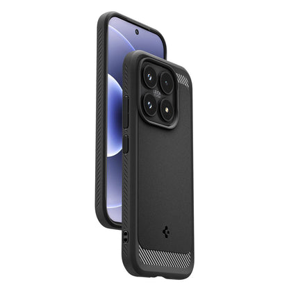 Husa pentru Xiaomi 17, Spigen, Rugged Armor, Neagra Mata ACS10458
