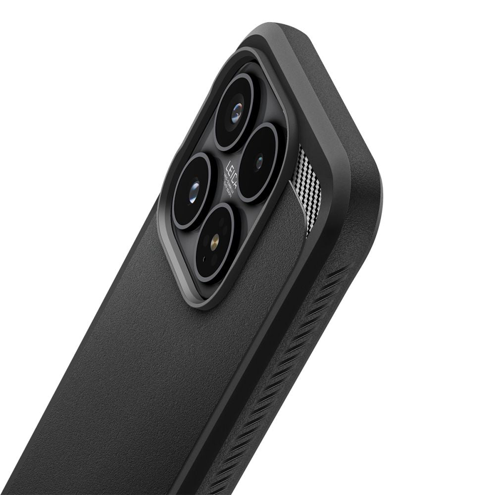 Husa pentru Xiaomi 17, Spigen, Rugged Armor, Neagra Mata ACS10458