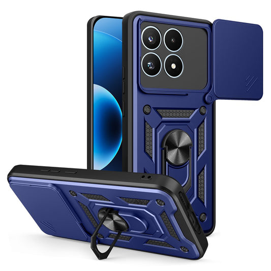 Husa pentru Xiaomi 17, Techsuit, CamShield, Albastra