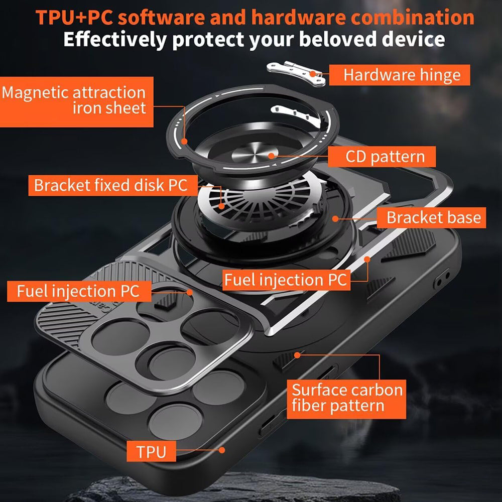 Husa pentru Xiaomi 17, Techsuit, RuggedCam, Mov