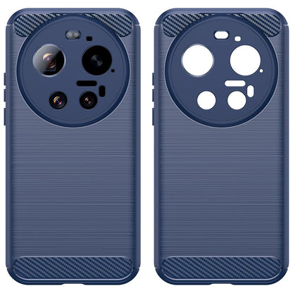 Husa pentru Xiaomi 17 Ultra, Techsuit, Carbon, Albastra