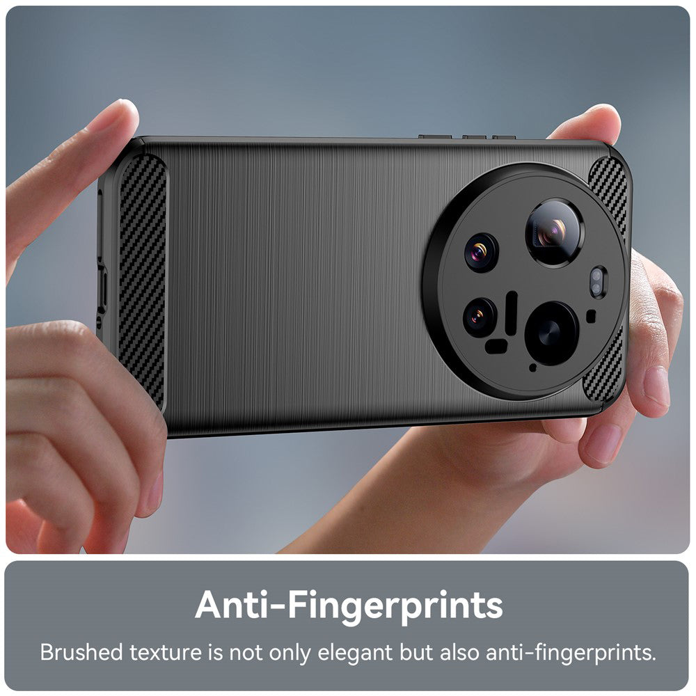 Husa pentru Xiaomi 17 Ultra, Techsuit, Carbon, Neagra