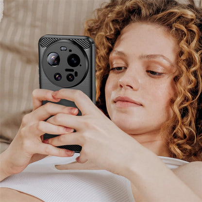 Husa pentru Xiaomi 17 Ultra, Techsuit, Carbon, Neagra