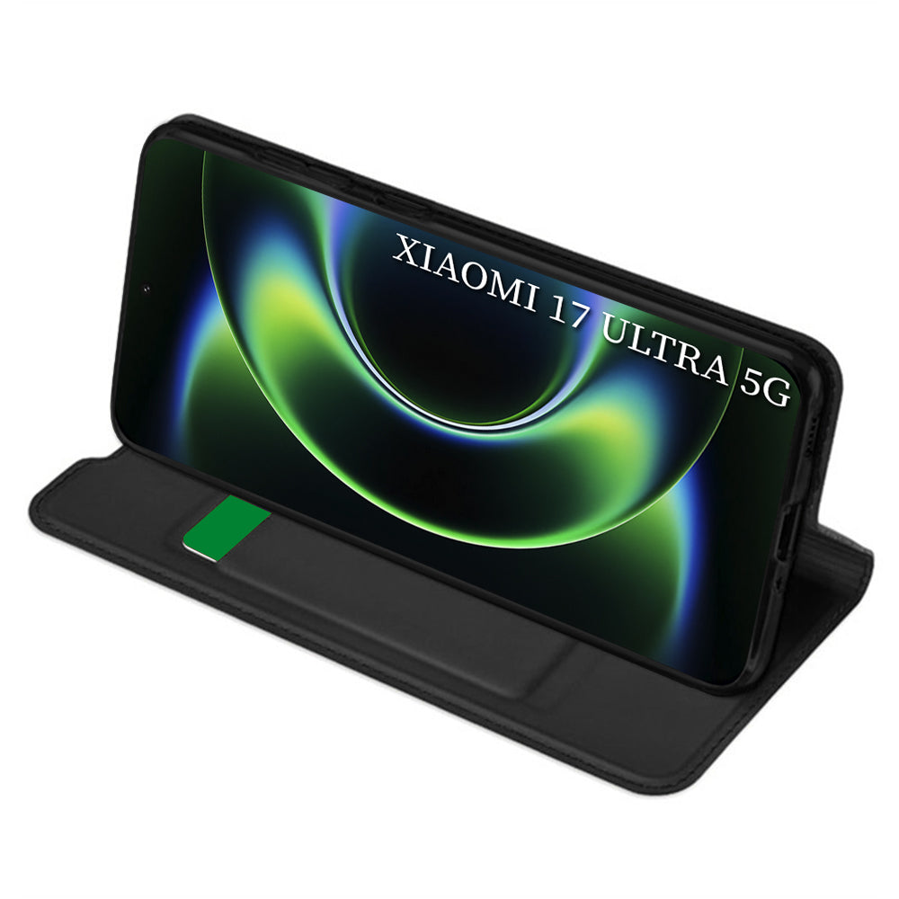 Husa pentru Xiaomi 17 Ultra, Techsuit, Magskin Book, Neagra