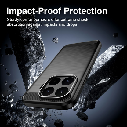 Husa pentru Xiaomi 17T, OEM, Carbon Black, Neagra