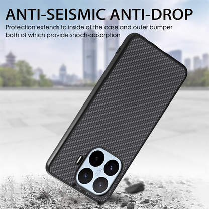 Husa pentru Xiaomi 17T, OEM, Carbon, Neagra