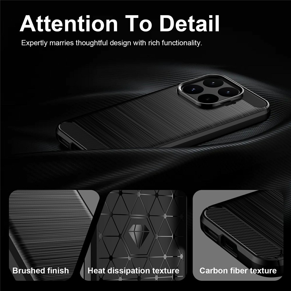 Husa pentru Xiaomi 17T, OEM, Carbon Black, Neagra