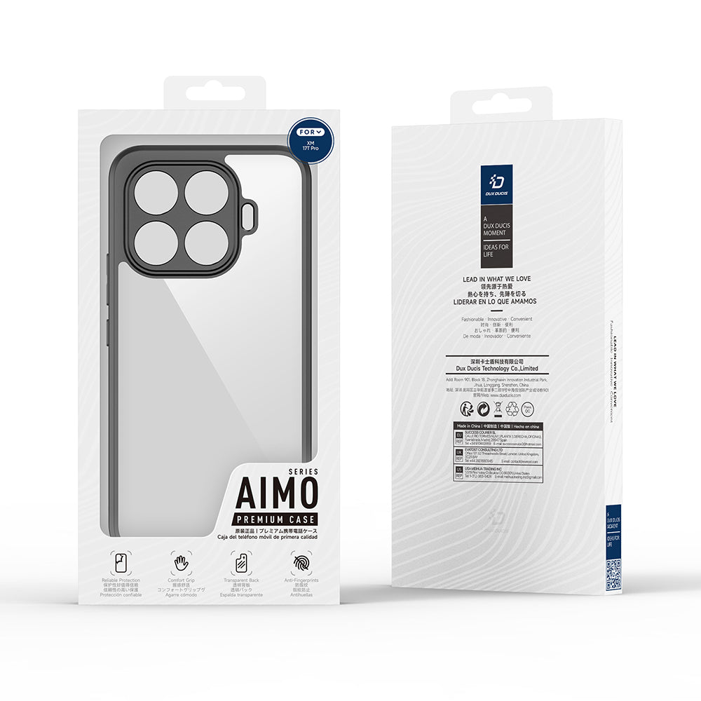 Husa pentru Xiaomi 17T Pro, DUX DUCIS, Aimo, Neagra