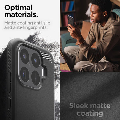 Husa pentru Xiaomi 17T Pro, Spigen, Rugged Armor, Neagra ACS11869