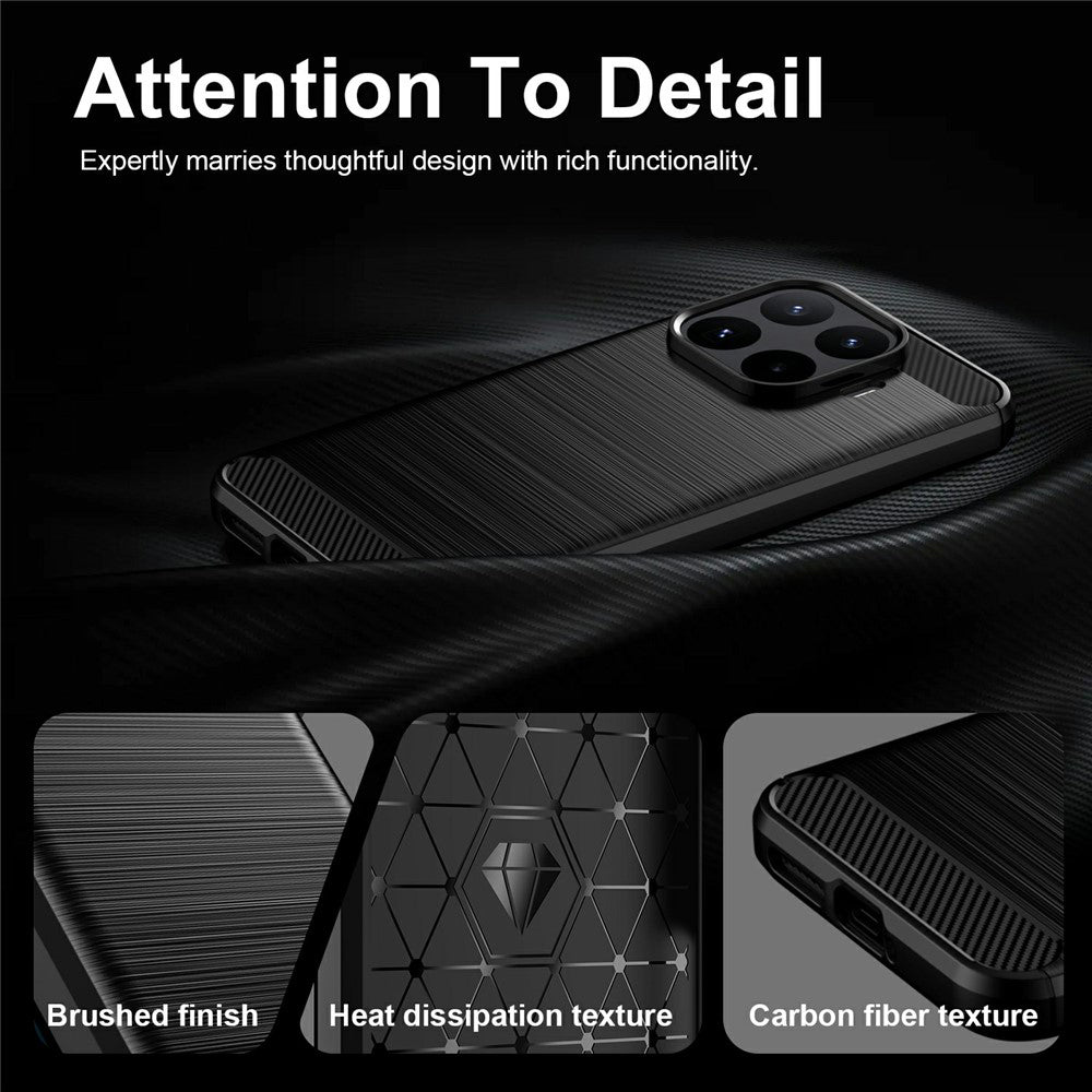 Husa pentru Xiaomi 17T Pro, Techsuit, Carbon, Neagra