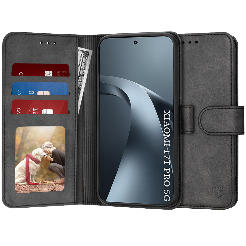 Husa pentru Xiaomi 17T Pro, Techsuit, Diary Book, Neagra