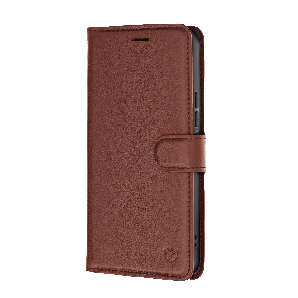 Husa pentru Xiaomi 17T Pro, Techsuit, Leather Folio, Maro