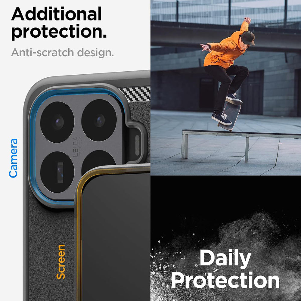 Husa pentru Xiaomi 17T, Spigen, Rugged Armor, Neagra ACS11870