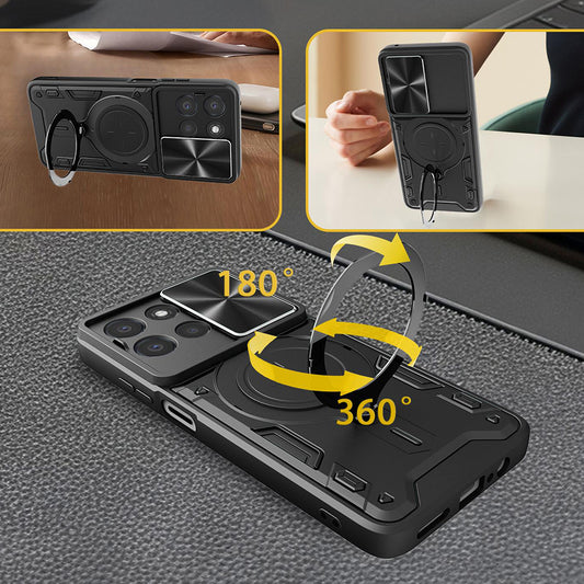 Husa pentru Xiaomi 17T, Techsuit, CamGuard Pro, Roz Aurie