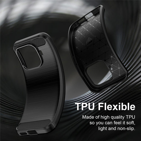 Husa pentru Xiaomi 17T, Techsuit, Carbon, Albastra