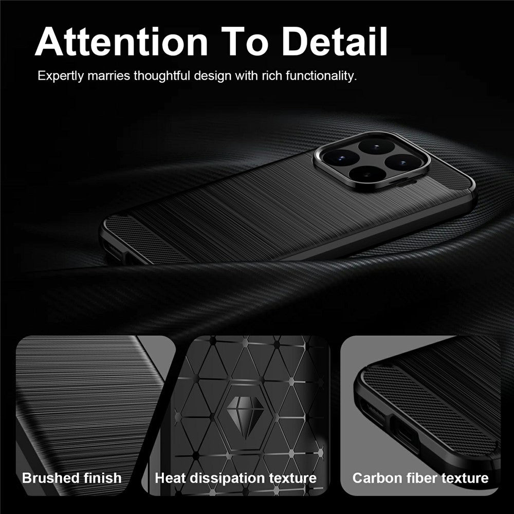 Husa pentru Xiaomi 17T, Techsuit, Carbon, Neagra