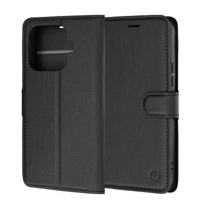 Husa pentru Xiaomi 17T, Techsuit, Leather Folio, Neagra