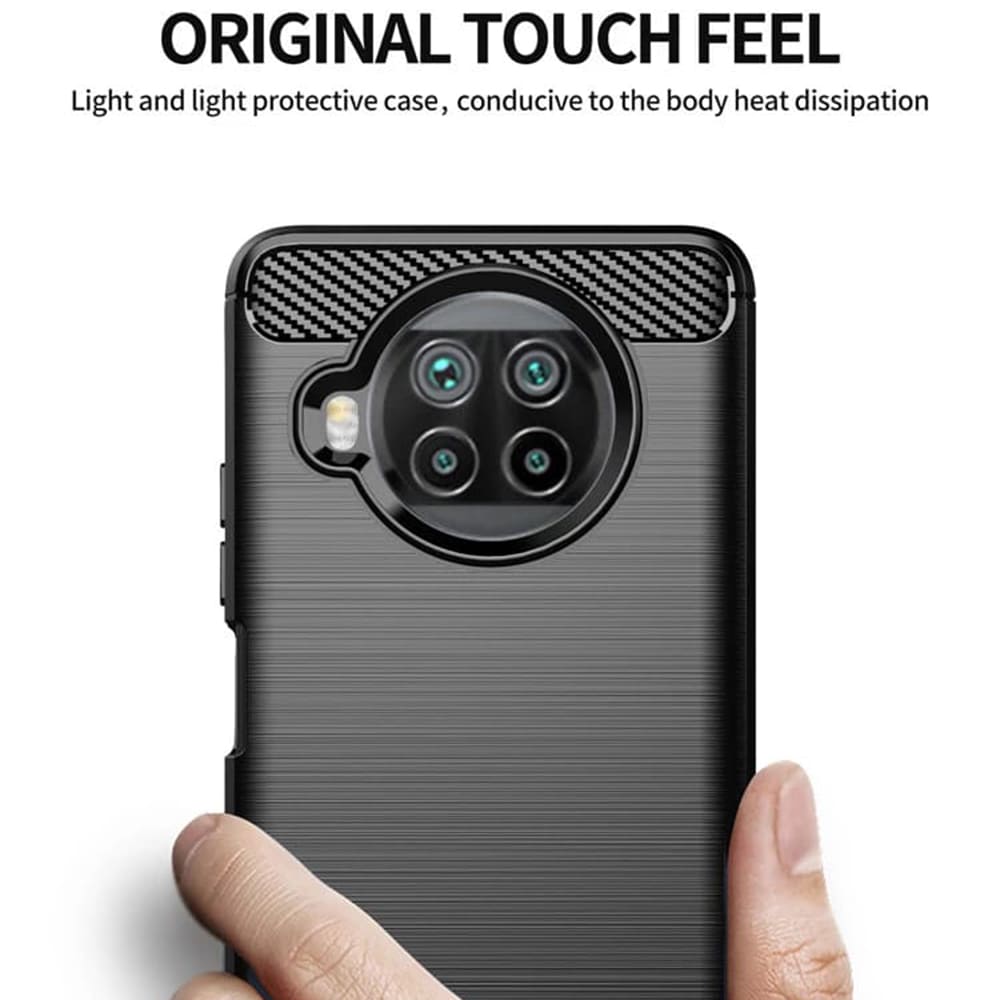 Husa pentru Xiaomi Mi 10T Lite 5G, Techsuit, Carbon, Neagra