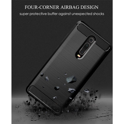 Husa pentru Xiaomi Mi 9T Pro / 9T / Redmi K20 Pro / K20, Techsuit, Carbon, Neagra