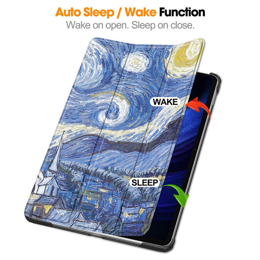 Husa pentru Xiaomi Pad 6 / 6 Pro, Techsuit, FoldPro Starry Night, Multicolor