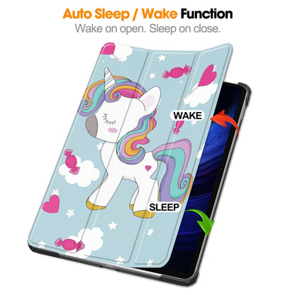 Husa pentru Xiaomi Pad 6S Pro 12.4, Techsuit, FoldPro Unicorn, Multicolor