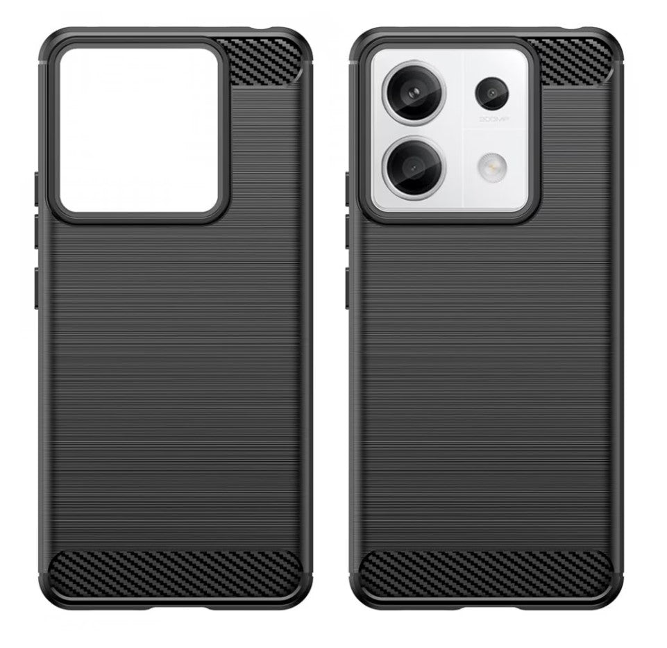 Husa pentru Xiaomi Poco M6 / Redmi 13C 5G / Poco C65 / Redmi 13C, Tech-Protect, Carbon, Neagra