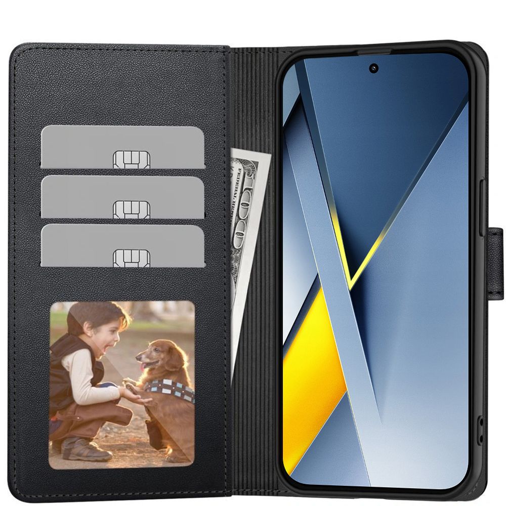 Husa pentru Xiaomi Poco F8 Pro, Tech-Protect, Wallet, Neagra