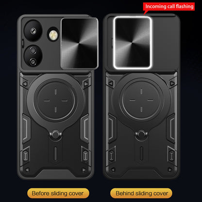 Husa pentru Xiaomi Poco C65 / Redmi 13C, Techsuit, CamGuard Pro, Neagra