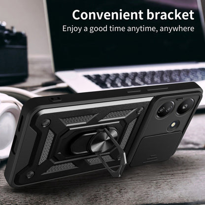 Husa pentru Xiaomi Poco C65 / Redmi 13C, Techsuit, CamShield, Neagra