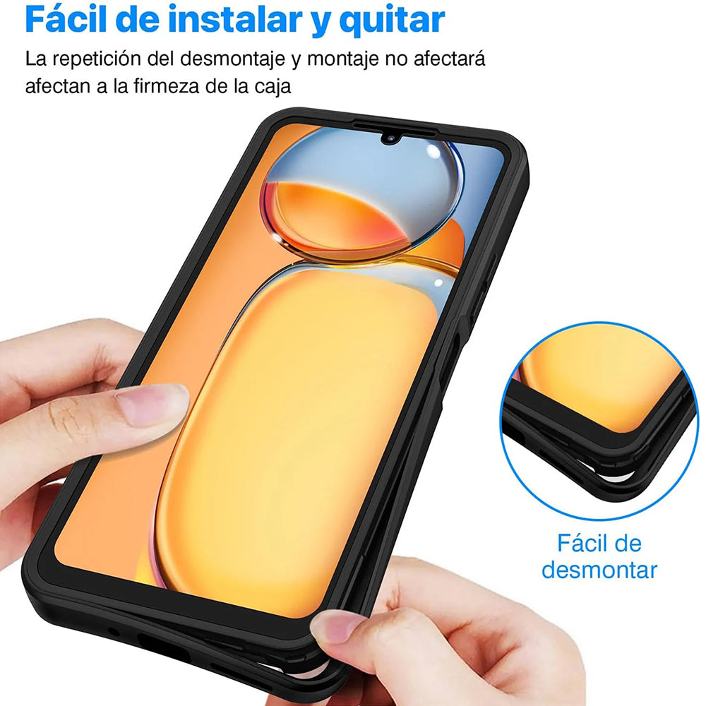 Husa pentru Xiaomi Poco C65 / Redmi 13C, Techsuit, ColorVerse 360, Neagra