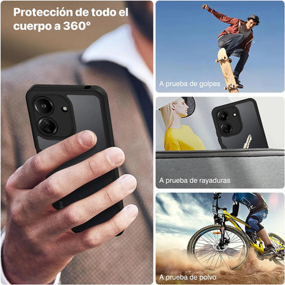 Husa pentru Xiaomi Poco C65 / Redmi 13C, Techsuit, ColorVerse 360, Neagra