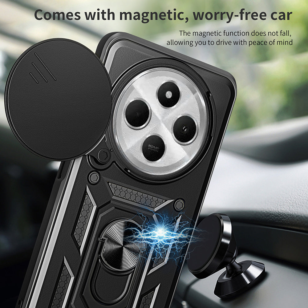 Husa pentru Xiaomi Poco C75 / Redmi 14C, Techsuit, CamShield, Roz