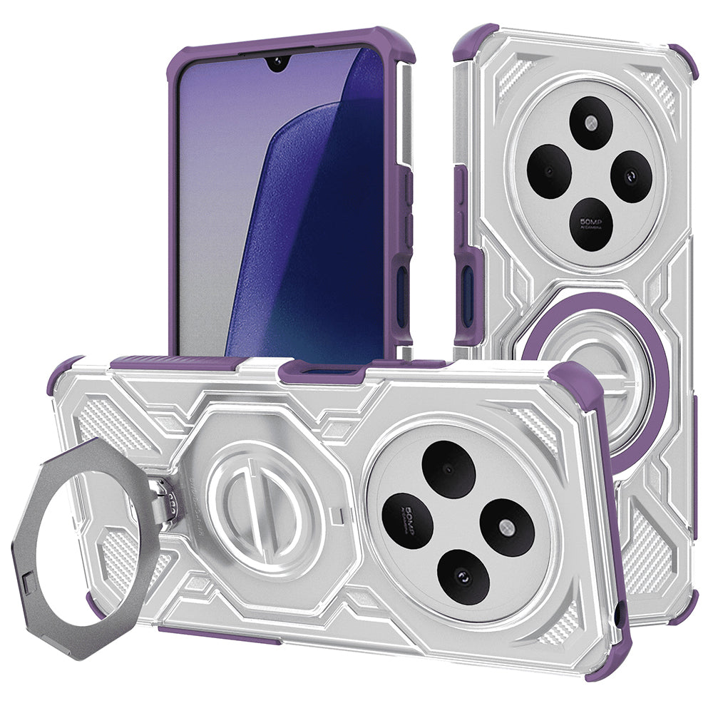 Husa pentru Xiaomi Poco C75 / Redmi 14C, Techsuit, Carbon Shield Pro, Mov