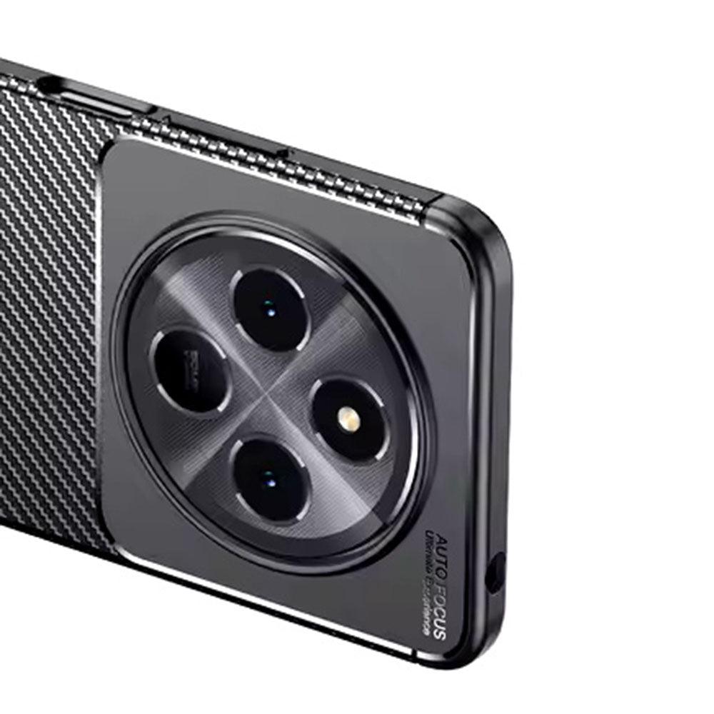 Husa pentru Xiaomi Poco C75 / Redmi 14C, Techsuit, CarbonFiber, Neagra