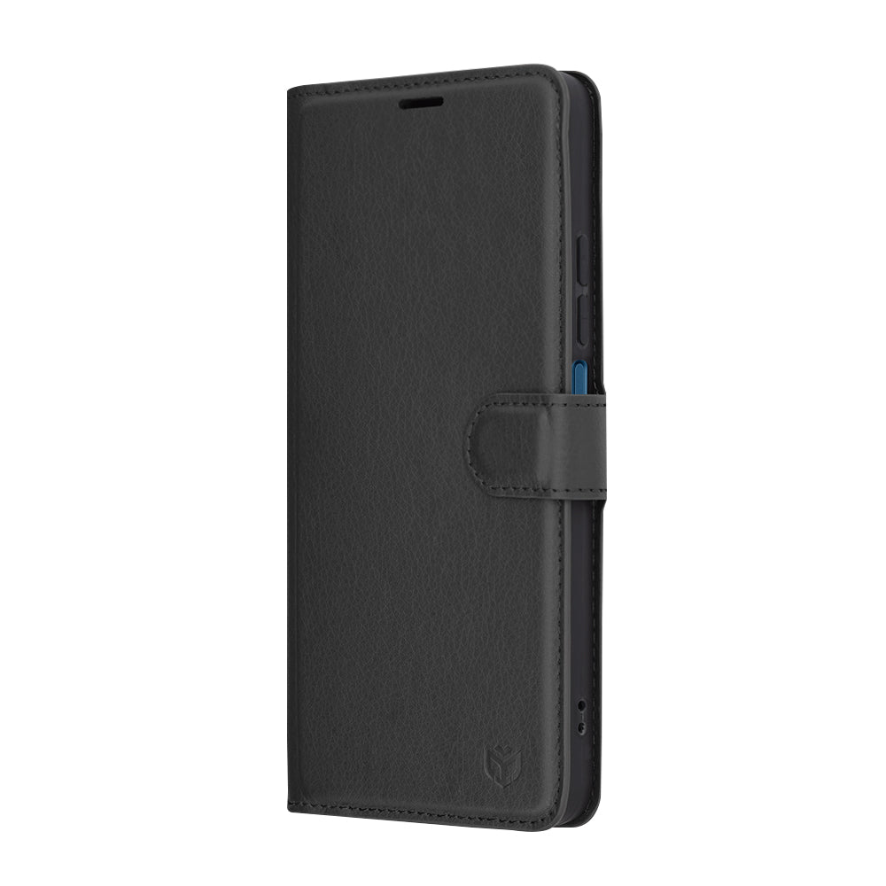 Husa pentru Xiaomi Poco C75 / Redmi 14C, Techsuit, Leather Folio, Neagra