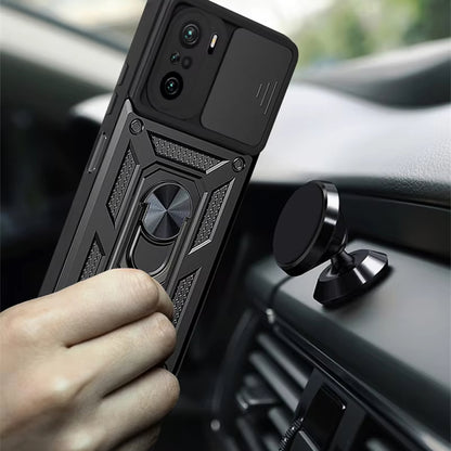 Husa pentru Xiaomi Poco F3 / Mi 11i, Techsuit, CamShield, Neagra