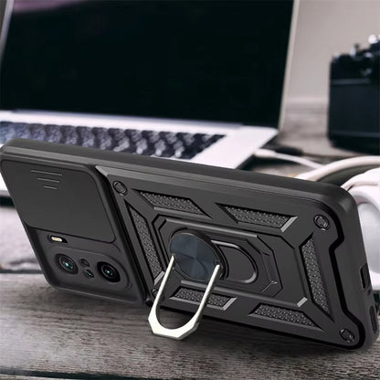 Husa pentru Xiaomi Poco F3 / Mi 11i, Techsuit, CamShield, Neagra