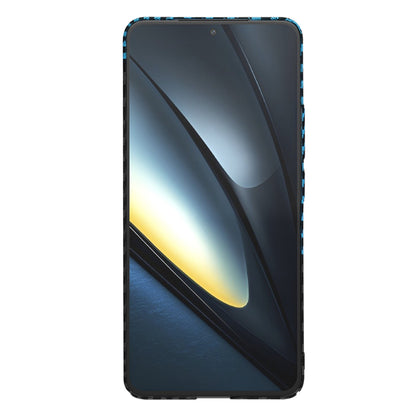 Husa pentru Xiaomi Poco F6 Pro, Techsuit, Carbonite FiberShell, Neagra Bleu