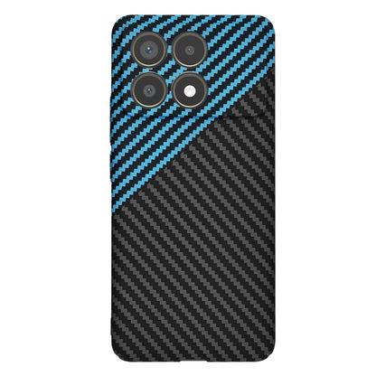 Husa pentru Xiaomi Poco F6 Pro, Techsuit, Carbonite FiberShell, Neagra Bleu